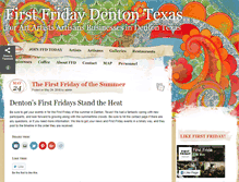 Tablet Screenshot of firstfridaydenton.com